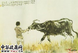 近现代徐悲鸿　牧童
