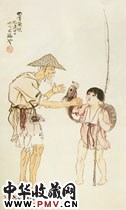 近现代徐悲鸿　渔夫