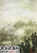近现代徐悲鸿　喜马拉雅山之一