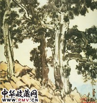 近现代徐悲鸿　山林远眺