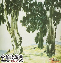 近现代徐悲鸿　沉吟