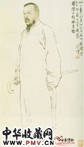 近现代徐悲鸿　李印泉先生造像
