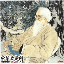 近现代徐悲鸿　泰戈尔
