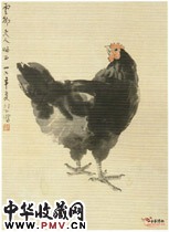 近现代徐悲鸿　母鸡