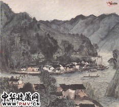 近现代李可染　家家都在画屏中