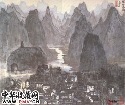 近现代李可染　桂林春雨