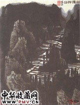 近现代李可染　山顶梯田