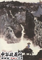 近现代李可染　远眺青山