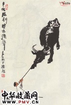 近现代李可染　犟牛图