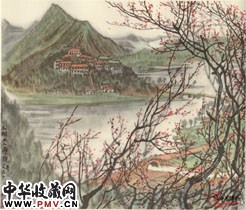 近现代李可染　太湖工人疗养院