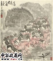 近现代李可染　杏花春雨江南