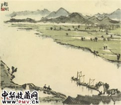 近现代李可染    鉴湖