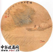 清任颐　赤壁泛舟图