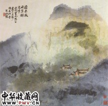 近现代朱屺瞻　夜来风雨