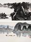 谢稚柳 陈佩秋 丁巳(1977年)作 山水(2张) 镜心 设色纸本