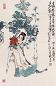 刘旦宅 看花仕女图 镜心 设色纸本