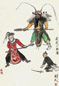 关良 1978年作 武剧人物图 立轴 设色纸本