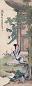 徐操 己卯(1939年)作 捣衣图 立轴 设色绢本