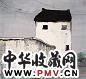 吴冠中 家 立轴 设色纸本