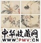 黄慎 四时花果图 册页(10开选4) 纸本设色