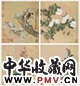 恽寿平 花卉 册页 设色绢本