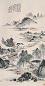 钱松嵒 1942年作 陇畔稻香图 立轴 设色纸本