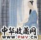 林风眠 抚琴仕女图 镜心 设色纸本