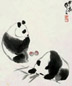 吴作人 1964年作 熊猫 立轴 设色纸本