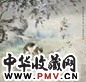 吴青霞 1992年作 临渊羡鱼图 立轴 设色纸本