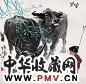 张广 2000年作 牧牛图 镜心 设色纸本