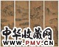 黎简 山水 六屏 设色绢本 黎简 山水 六屏 设色绢本