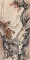 房毅 辛巳(1941年)作 长啸图 立轴 设色纸本
