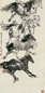 刘勃舒 1978年作 七骏图 立轴 设色纸本