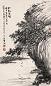 王梦白 萧愻 1927年作 松溪载鹤 立轴 水墨纸本