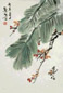 金默如 芭蕉麻雀 镜心