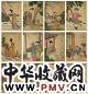缪嘉蕙 美人全图 册页(12开) 设色绢本