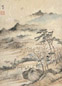 赵左(款) 山水 立轴 设色纸本