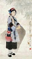 清 潘絜兹 人物 轴