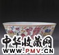 清宣统 粉彩夔凤纹大碗