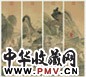 焦秉贞 人物 四屏 设色纸本