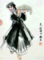 史国良 人物 立轴 设色纸本