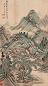 张石园 丁亥(1947年)作 富春山居图 立轴 设色纸本
