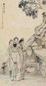 沈兆涵 1915年作 鼓瑟三乐图 立轴 设色纸本