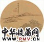 张之万 秋艇 镜心 设色绢本
