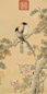 郎世宁 花鸟 立轴 纸本设色