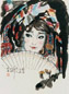 刘文西 少女 镜心(带框) 设色纸本
