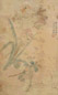 居廉 1876年作 兰花 立轴 设色绢本