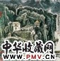 李行简 月牙山 镜心 设色