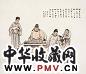 沈子丞 乙丑(1985年)作 抚琴高趣 立轴 设色纸本
