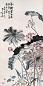 符铁年 1926年作 荷花 立轴